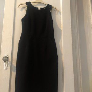 Loft Black Office Dress With Pockets size 4